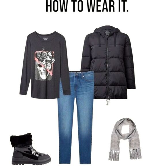 TORRID Floral SKULL ClassicβFit Super Soft Slub Long sleeve Tee SIZE 1X - Picture 8 of 16